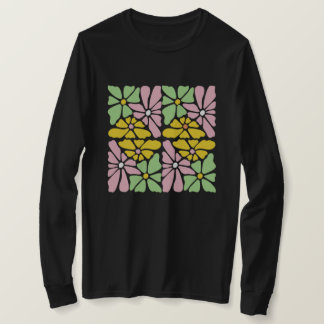 Boho Daisy Flower - Blommigt rétro T-Shirt