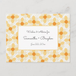 Boho Daisy Rain Baby Shower Adapter Rådkort