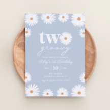 Boho Daisy Two Groovy 2:a födelsedagen Party