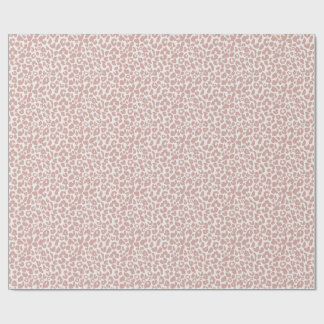 Boho dammig rosa leopardtryck presentpapper