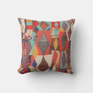 Boho dämpar det geometriska Kilim trycket Kudde