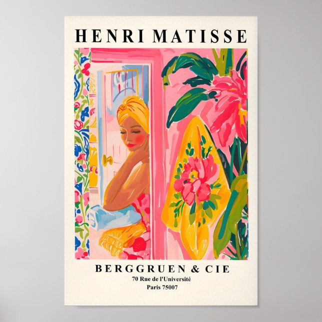 Boho Decor, Henri Matisse Print, Aesthetic Wall Ar Poster (Framsidan)