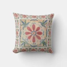 Boho Decorative Tile (Blommigt) Dekorativ kudde