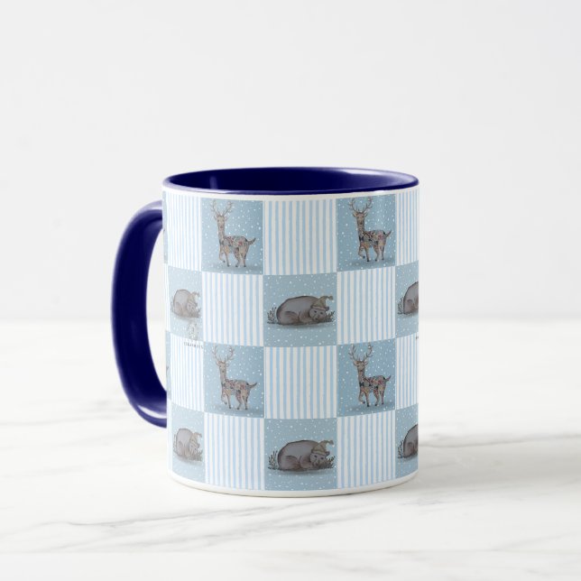 Boho Deer Tema Mugg (Framsida vänster)