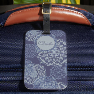 Boho Denim Moody Blues Mandalas Bagagebricka