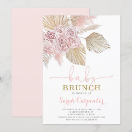 Boho Desert Baby Shower Brunch-flickinbjudan Inbjudningar