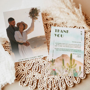Boho Desert Cactus Arizona Destination Wedding Tack Kort