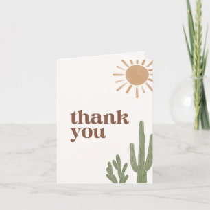 Boho Desert Cactus Baby Shower Tack Kort
