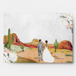 Boho Desert Cactus | Bröllop kuvert