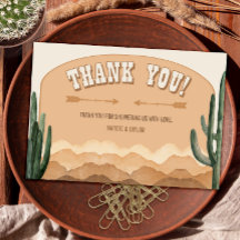Boho Desert Cactus Rustic Southwest Ranch