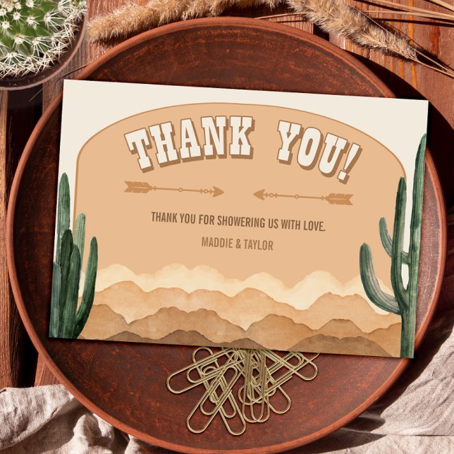 Boho Desert Cactus Rustic Southwest Ranch Tack Kort (Skapare uppladdad)