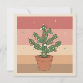 Boho Desert Christmas Greeting Card Julkort