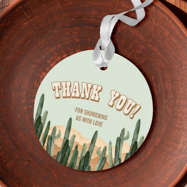 Boho Desert Kaktus Sydvästlig Tack Gåvor Etiketter (Skapare uppladdad)