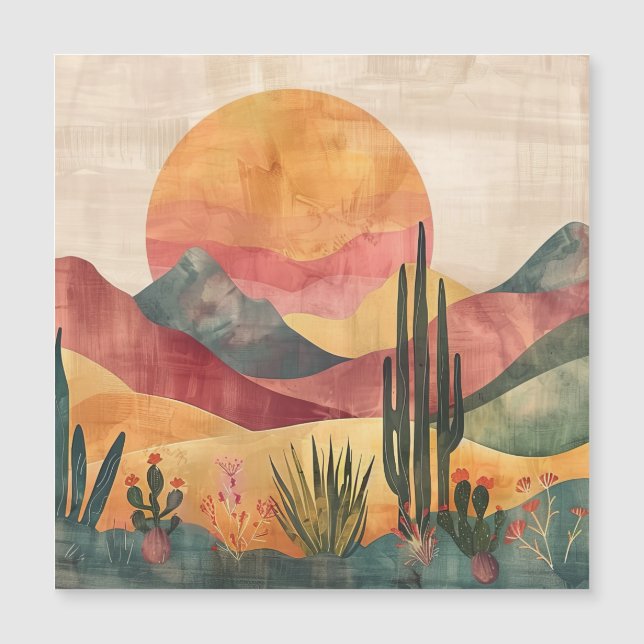 Boho Desert liggande - sydvästlig natur (Framsida)
