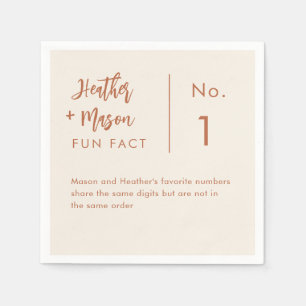 Boho Desert par Roligt Facts Bröllop Napkins Pappersservett