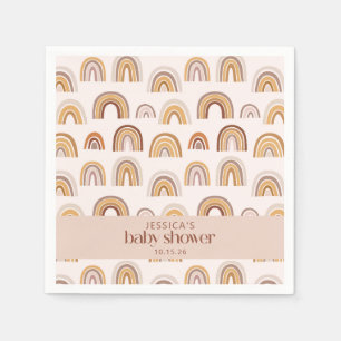 Boho Desert Rainbow Neutralt Anpassningsbar Baby S Pappersservett