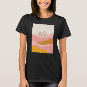 Boho Desert Sol Sunset Vinkarare i Rosa, Orange oc T Shirt