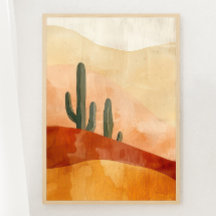 Boho Desert Tranquil Skriv ut 1 av 3 Poster