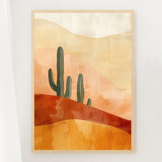 Boho Desert Tranquil Skriv ut 1 av 3 Poster