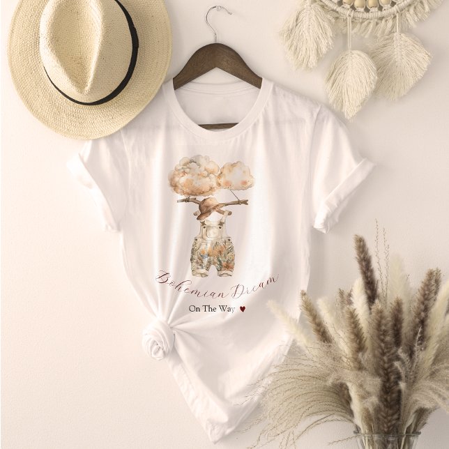 Boho Det är en Boy Baby Clothing Himlar T Shirt (Boho It's a Boy Baby Clothing Sky T-Shirt)