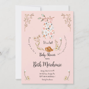 Boho Det är en inbjudan till en liten babystövel