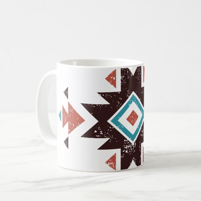 Boho Diamond Emblem Kaffemugg (Framsida vänster)
