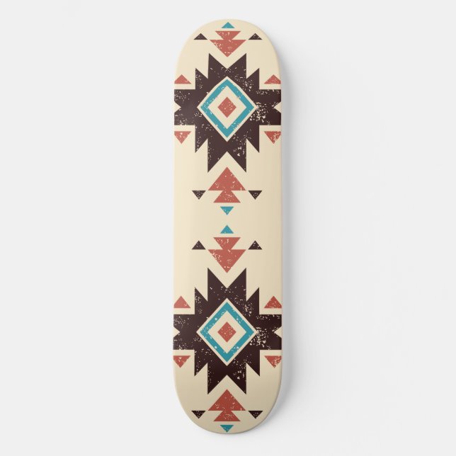 Boho Diamond Emblem Mini Skateboard Bräda 18,5 Cm (Framsida)