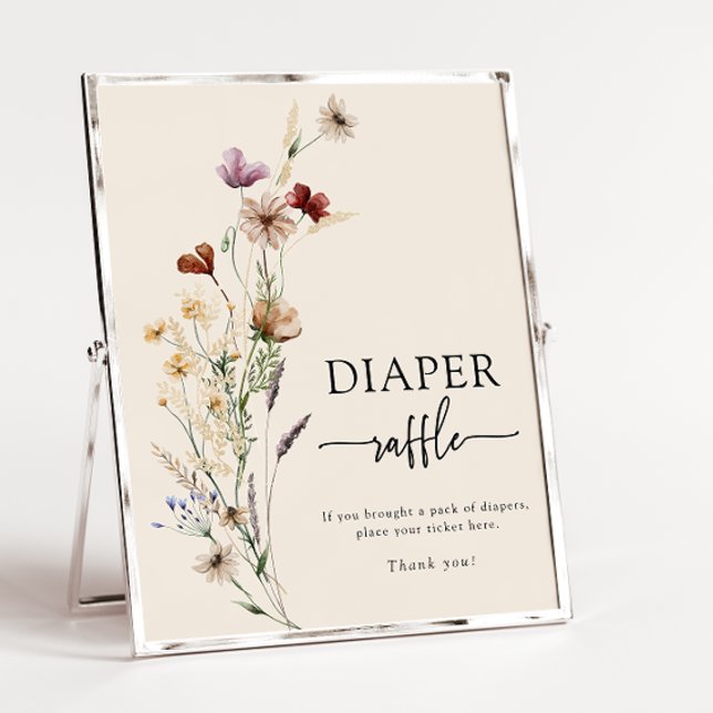 Boho Diaper Raffle Poster (Boho Diaper Raffle Poster - Frame not included
)