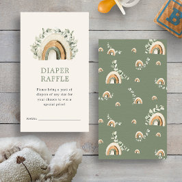 Boho Diaper Raffle Tilläggskort