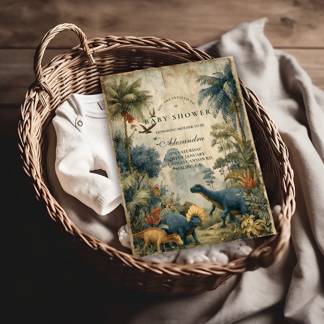 Boho Dino Baby Shower Inbjudningar (Skapare uppladdad)
