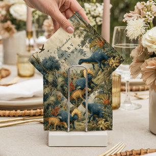Boho Dino Baby Shower Pappersservett