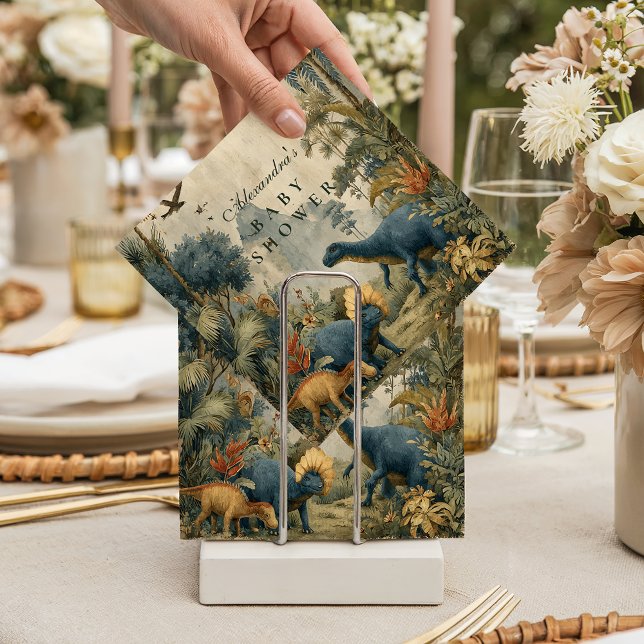 Boho Dino Baby Shower Pappersservett (Skapare uppladdad)