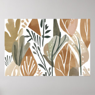 Boho djle Löv botaniska konsten stil Simple Modern Poster