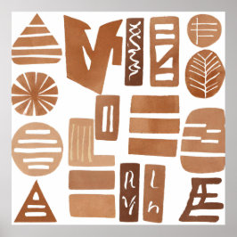 Boho djle Löv botaniska konsten stil Simple Modern Poster