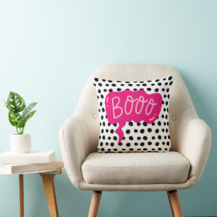 Boho Djur Boo Mönster Pratbubbla Kudd Kudde