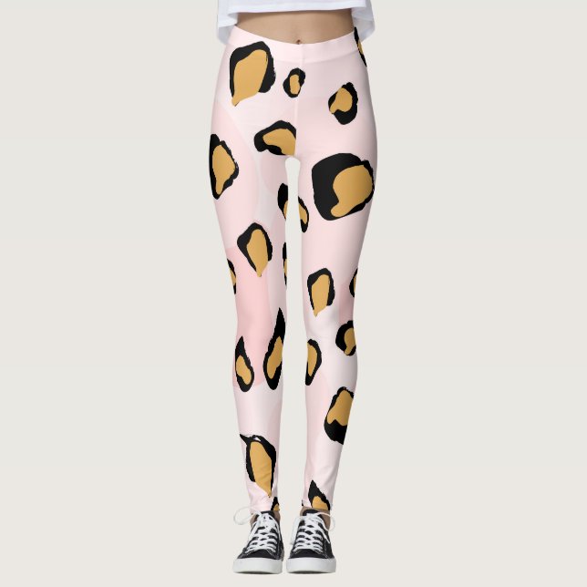Boho Djurmönster Leggings (Framsida)