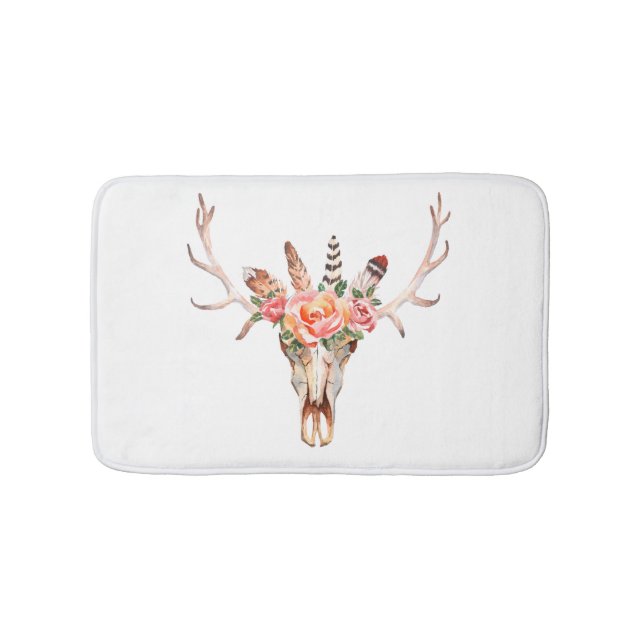 BoHo-djurskalets vattenfärgsmatta Ro Bath Mat Badrumsmatta (Framsidan)