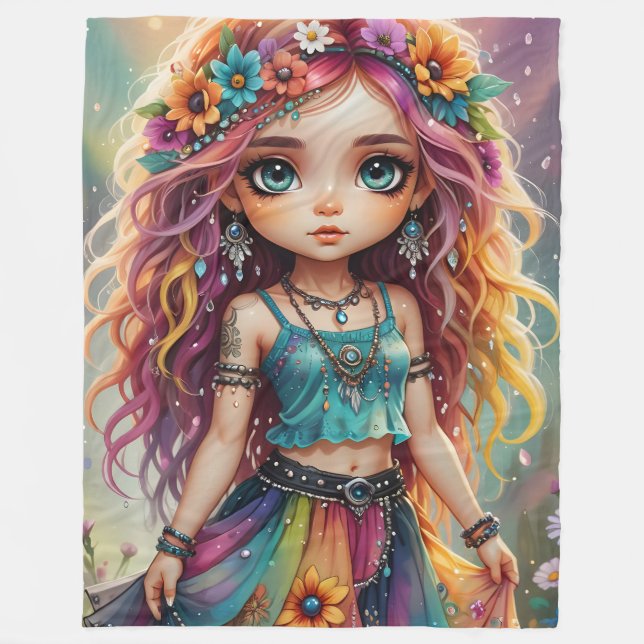 Boho Dollz Fleece Blanket (Framsidan)