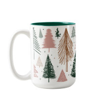 Boho Doodle Julgran Mönster