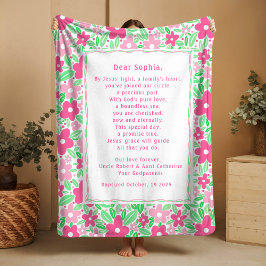 Boho doppresent Personlig böneutblanket Fleecefilt