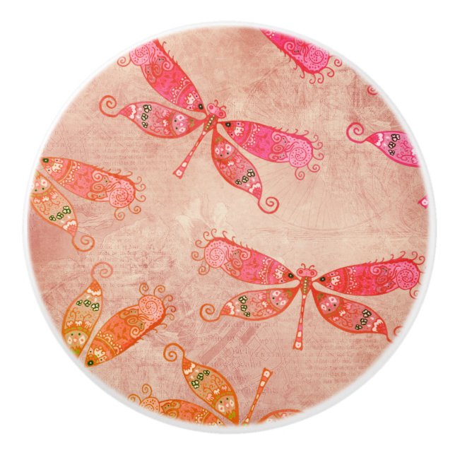 Boho Dragonflies i Rosa Knopp (Framsidan)
