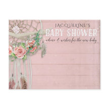 BOHO Dream Catcher Blommigt Advise Girl Baby Showe