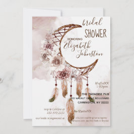 Boho Dream Catcher Bridal Shower Invitation Inbjudningar