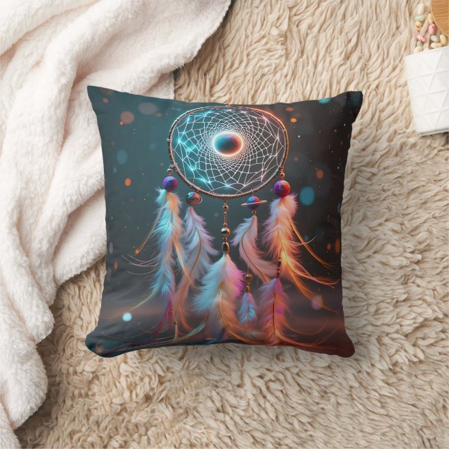 Boho Dream Catcher Dekorativ kudde Home Decor (Filt)