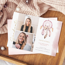 Boho Dream Catcher Guld-skript Photo Studenten Meddelande