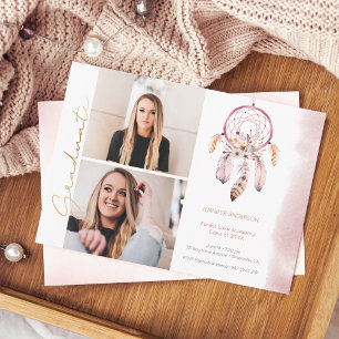 Boho Dream Catcher Guld-skript Photo Studenten Meddelande