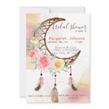 Boho Dream Catcher Inbjudningskort för möhippan