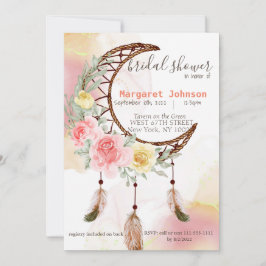 Boho Dream Catcher Inbjudningskort för möhippan