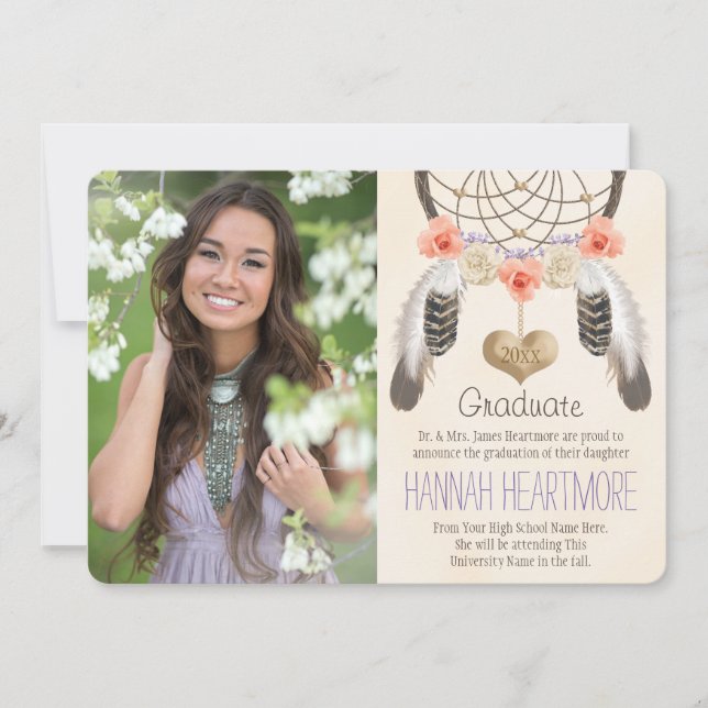 BOHO DREAM CATCHER STUDENTEN ANNOUNCEMENT INBJUDNINGAR (Framsida)