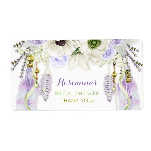 Boho Dream Catcher Vattenflaska Gift Tack Fraktsedel (Framsidan)